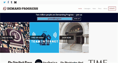 Desktop Screenshot of demandprogress.org